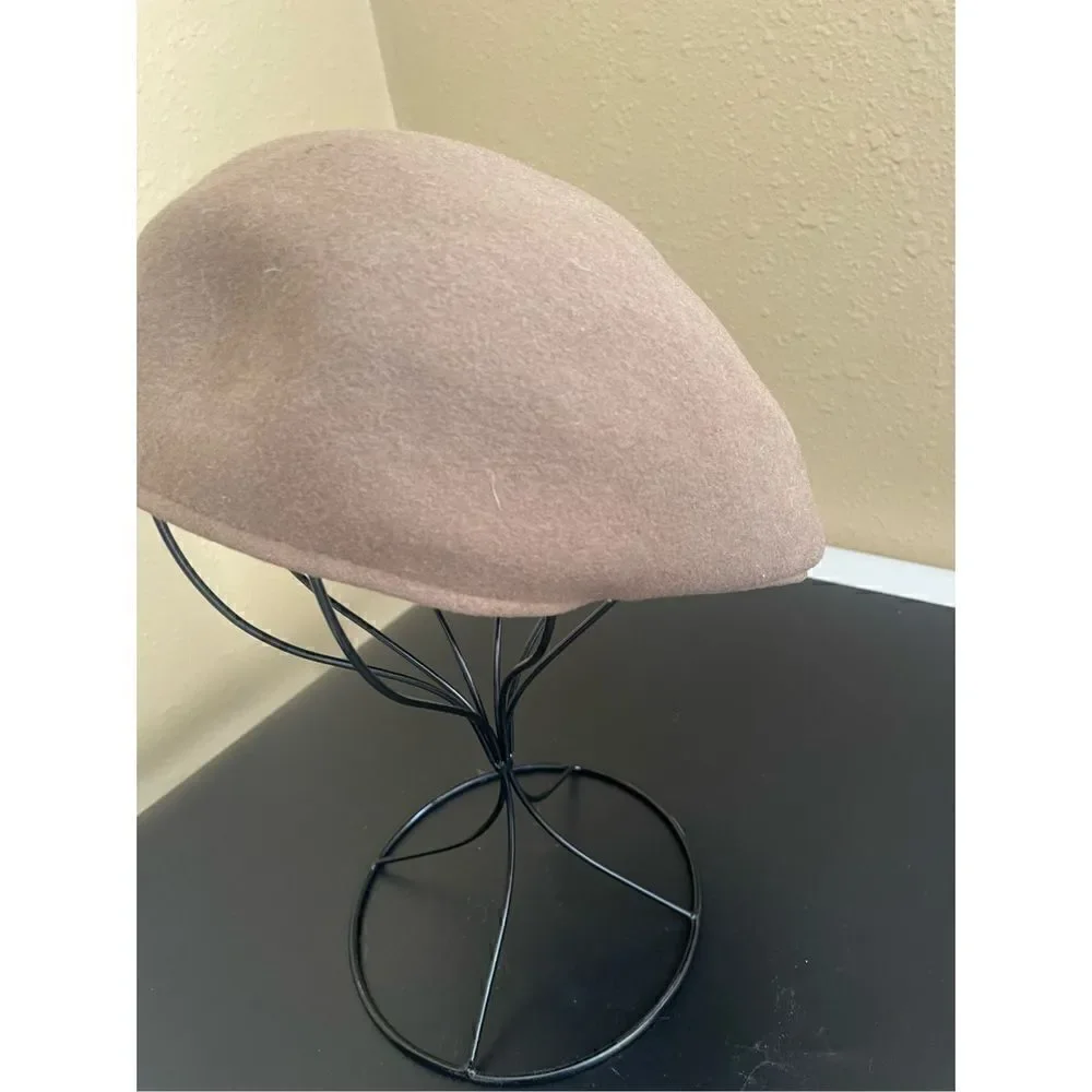 Country Gentleman London Driving Cap Tan 100% Wool Winter Newsboy Hat Size M